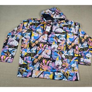 Fresh Prints of Tokyo Manga Comic Print‎ Hoodie XL Black White Multi